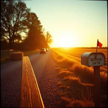 On the County Line at Sunset
