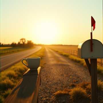 The County Line at Sunset